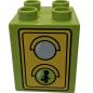 Preview: LEGO® DUPLO® 31110  2 x 2 x 2 grasgrün bedruckt mit Ampel gebraucht