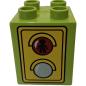 Preview: LEGO® DUPLO® 31110  2 x 2 x 2 grasgrün bedruckt mit Ampel gebraucht