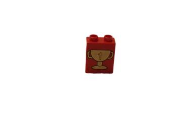 LEGO® DUPLO® 1 x 2 x 2 bedruckt mit Pokal gebraucht