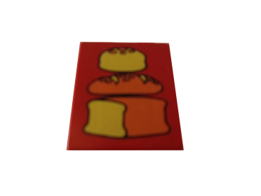 LEGO® DUPLO® 1 x 2 x 2 bedruckt mit Backwaren gebraucht