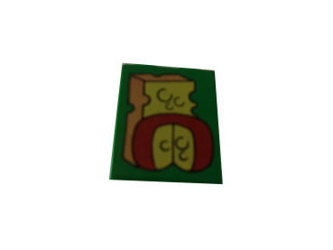 LEGO® DUPLO® 1 x 2 x 2 bedruckt mit Käse gebraucht