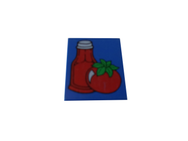 LEGO® DUPLO® 1 x 2 x 2 bedruckt mit Ketchup gebraucht