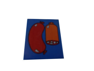 LEGO® DUPLO® 1 x 2 x 2 bedruckt mit Wurst gebraucht