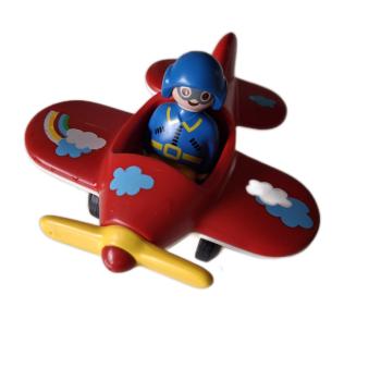 Playmobil ® 1 - 2 - 3 Flugzeug mit Pilot aus 6050 gebraucht