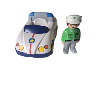Playmobil ® 1 - 2 - 3 Polizeiwagen mit Polizisten gebraucht