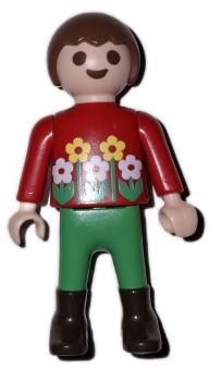 Playmobil ® Kind Junge Blumen gebraucht