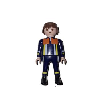 Playmobil ® Mann Feuerwehrmann brünett gebraucht