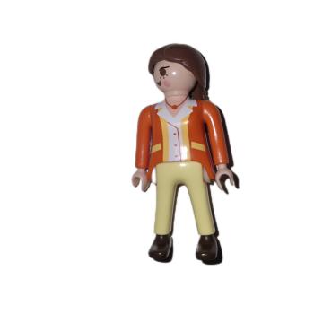 Playmobil ® Frau oranges Oberteil gebraucht