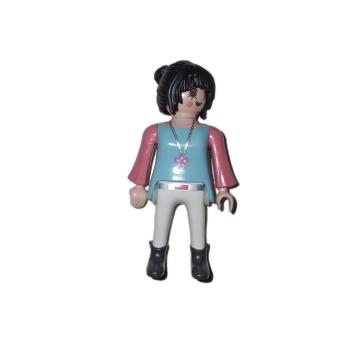 Playmobil ® Frau rosa / türkis gebraucht
