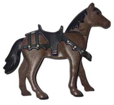 Playmobil ® Pferd mit Sattel Ritter gebraucht