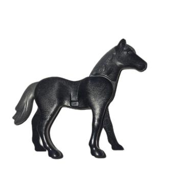 Playmobil ® Pferd schwarz / grau gebraucht
