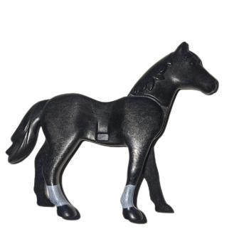 Playmobil ® Pferd schwarz weiße Fesseln gebraucht