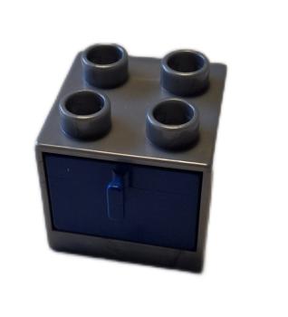 LEGO® DUPLO® 4890 Schrank silbern / blau gebraucht