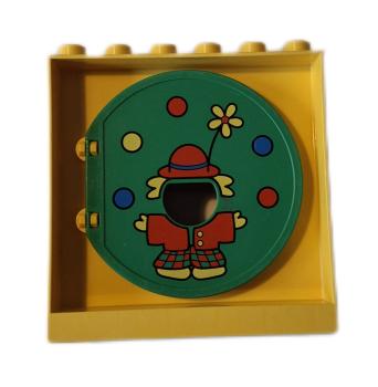 LEGO® DUPLO® 31191 Kugelbahnhalter gelb Tür Clown gebraucht