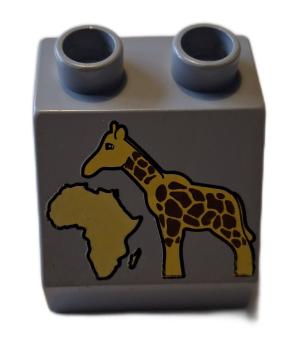 LEGO® DUPLO® 6474 Dachstein bedruckt Giraffe gebraucht