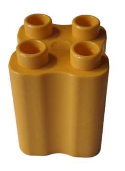 LEGO® DUPLO® 31061 2 x 2 x 2 dunkelgelb wellig gebraucht