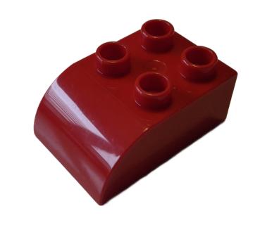 LEGO® DUPLO® 2302 Dachstein 2 x 3 rot abgerundet gebraucht