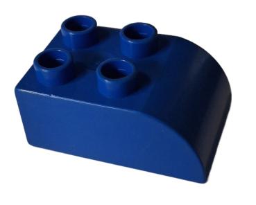 LEGO® DUPLO® 2302 Dachstein 2 x 3 blau abgerundet gebraucht