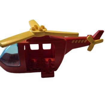 LEGO® DUPLO® Hubschrauber rot UNVOLLSTÄNDIG gebraucht