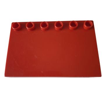 LEGO® DUPLO® 31465 4 x 6 Fliese mit Noppen auf Kante rot gebraucht