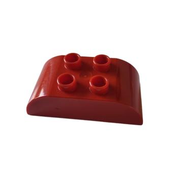 LEGO® DUPLO® 98223 2 x 4 Dachstein abgerundet rot gebraucht