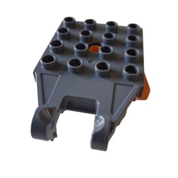 LEGO® DUPLO® 92005 + 65085 Drehteller 4 x4 orange / grau gebraucht