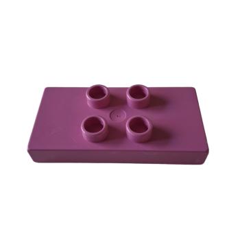 LEGO® DUPLO® 6413 2 x 4 Platte 4 Noppen pink gebraucht