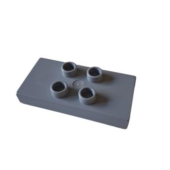 LEGO® DUPLO® 6413 2 x 4 Platte 4 Noppen hellgrau gebraucht