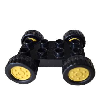 LEGO® DUPLO® 12591 Fahrwerk 2 x 4 schwarz gelb gebraucht