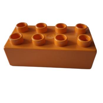LEGO® DUPLO® 3011 2 x 4 Stein orange gebraucht