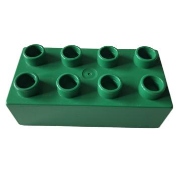 LEGO® DUPLO® 3011 2 x 4 Stein dunkelgrün gebraucht