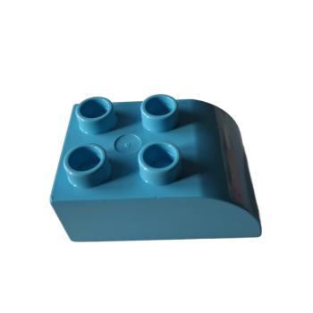 LEGO® DUPLO® 2302 Dachstein 2 x 3 hellblau abgerundet gebraucht