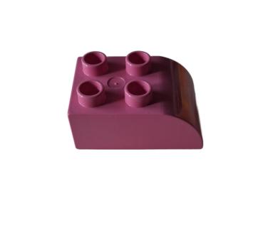 LEGO® DUPLO® 2302 Dachstein 2 x 3 pink abgerundet gebraucht