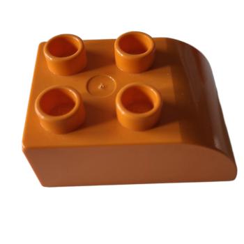LEGO® DUPLO® 2302 Dachstein 2 x 3 orange abgerundet gebraucht