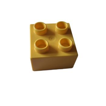 LEGO® DUPLO® 3437 2 x 2 Stein gelb gebraucht