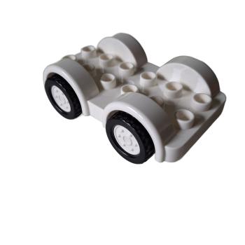 LEGO® DUPLO® 11841 Fahrzeug Chassis 2 x 6 weiß gebraucht