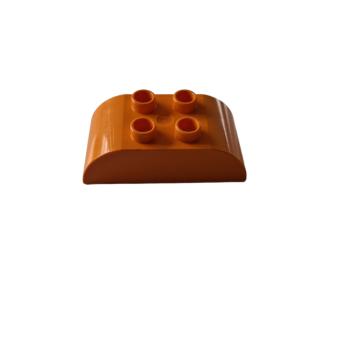LEGO® DUPLO® 98223 2 x 4 Dachstein abgerundet orange gebraucht