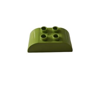 LEGO® DUPLO® 98223 2 x 4 Dachstein abgerundet grasgrün gebraucht