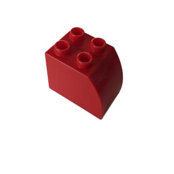 LEGO® DUPLO® 11344 Dachstein 2 x 3 x 2 rot gebogene Seite gebraucht
