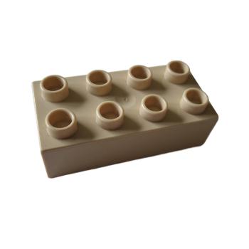 LEGO® DUPLO® 3011 2 x 4 Stein beige gebraucht