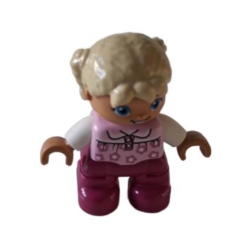 LEGO® DUPLO® Figur Kind Mädchen pink / rosa gebraucht