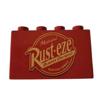 LEGO® DUPLO® 31111 2 x 4 x 2 rot bedruckt Rusteze gebraucht
