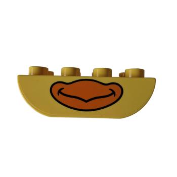 LEGO® DUPLO® 98224 Negativ 2 x 4 Stein gelb bedruckt Ente gebraucht