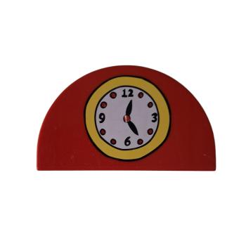 LEGO® DUPLO® 31213 2 x 4 x 2 halbrund rot bedruckt mit Uhr gebraucht