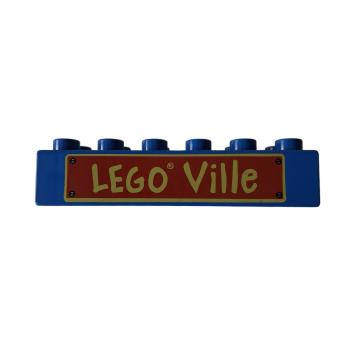 LEGO® DUPLO® 2300 2 x 6 Stein bedruckt Lego Ville gebraucht