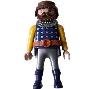 Playmobil ® Mann Ritter braune Haare Bart gebraucht