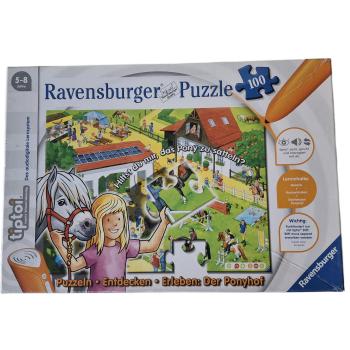 100 Teile Puzzle tiptoi Der Ponyhof gebraucht