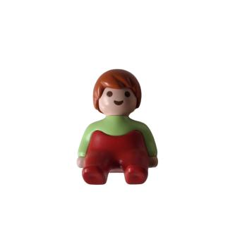 Playmobil 123 ® Kind sitzend grün / rot gebraucht