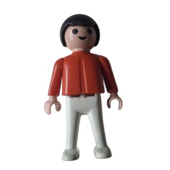 Playmobil ® Kind Junge rot / weiß gebraucht