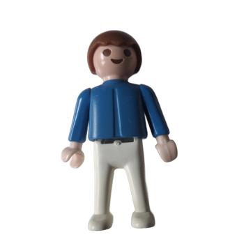 Playmobil ® Kind Junge blau / weiß gebraucht